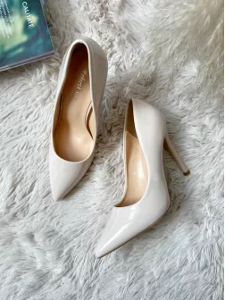 Pantofi eleganti dama, cu toc subtire bej GH105 N7-3